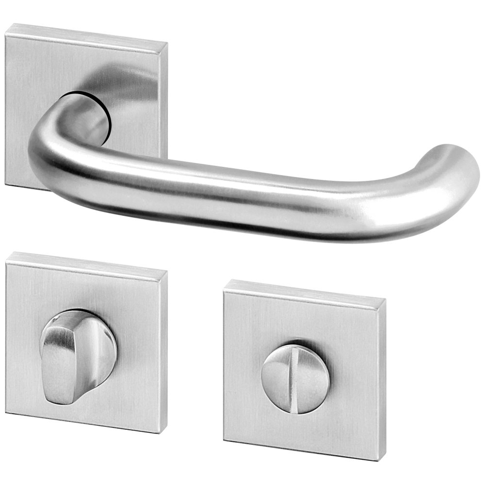 Una EasyClick PullBloc black RHR nerez PK dveřní kování – WC klička (WC)