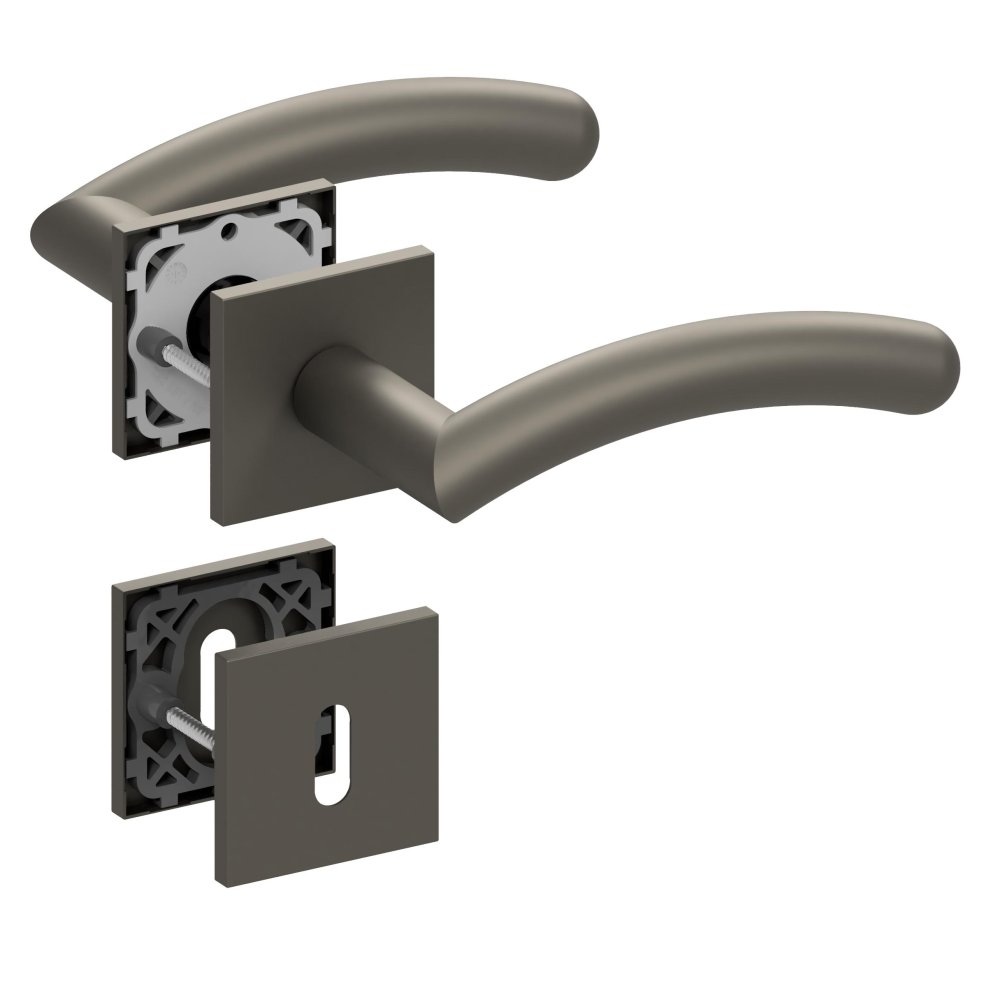 Slidebloc Ultra tvar 1084 RHR titan dveřní kování – dózický klíč (BB)