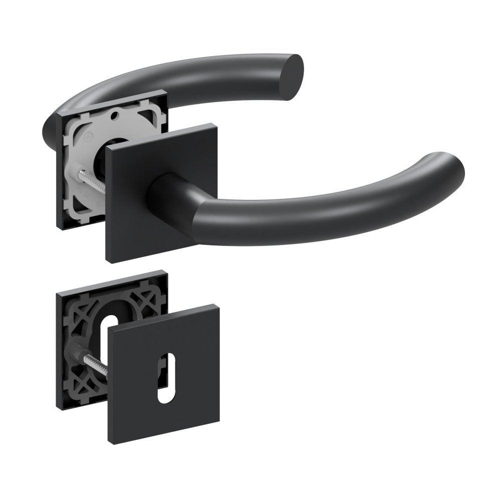 Slidebloc Ultra tvar 1085 RHR černá dveřní kování – dózický klíč (BB)