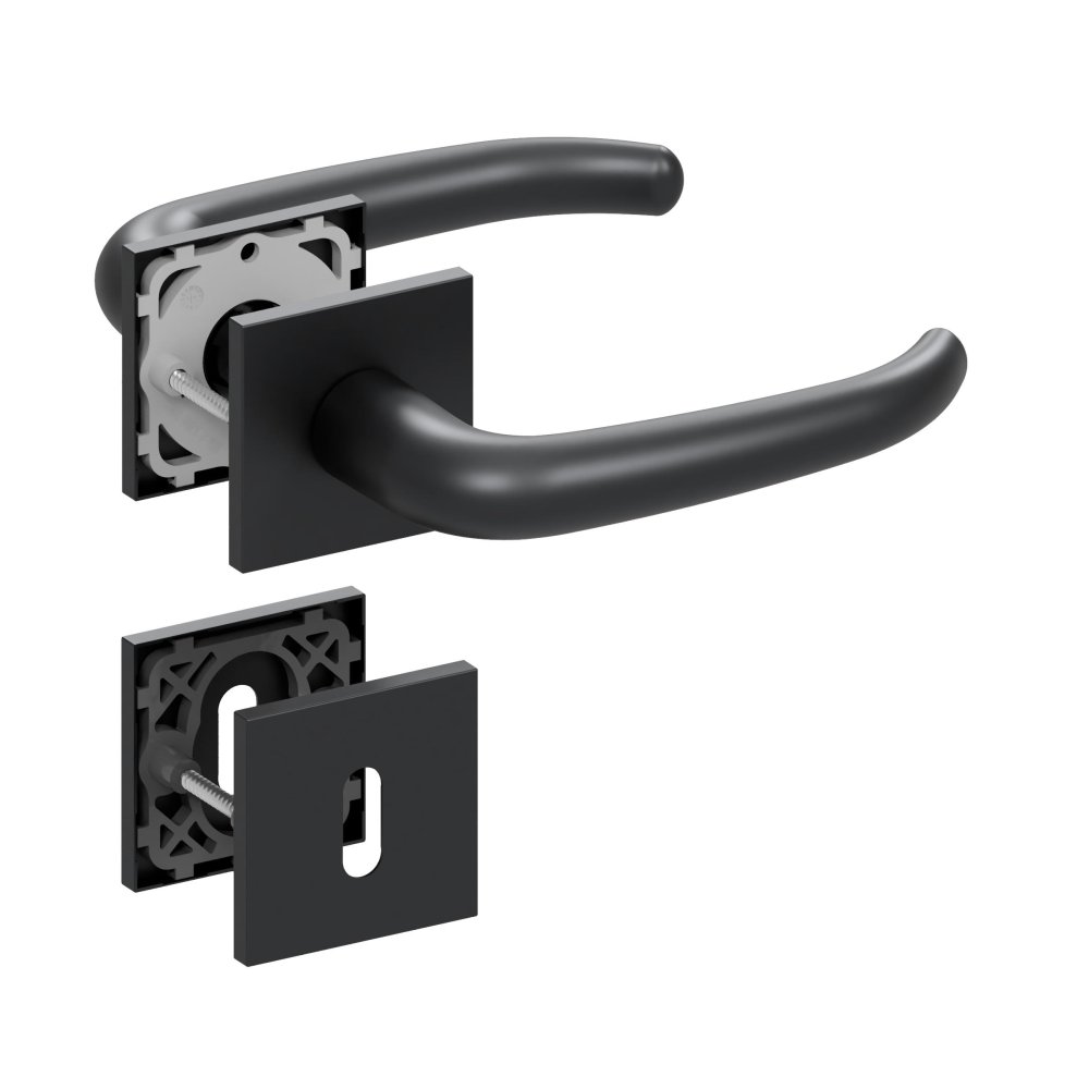 Slidebloc Ultra tvar 1103 RHR černá dveřní kování – dózický klíč (BB)