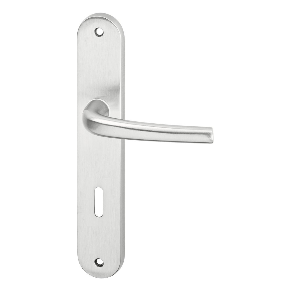 Apoll OV matný nikl dveřní kování – dózický klíč (BB), 90 mm, klika/klika
