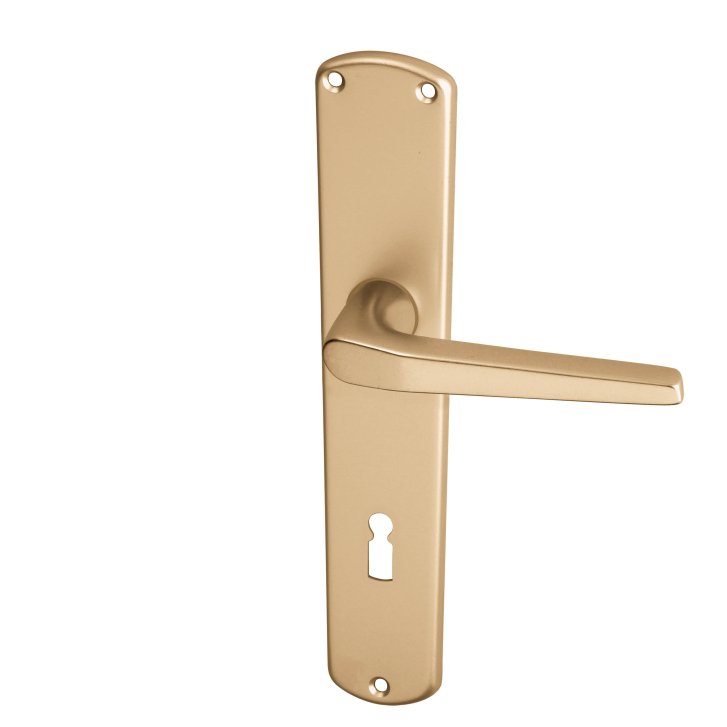 Monte HR hliník F4 dveřní kování – dózický klíč (BB), 72 mm, klika/klika