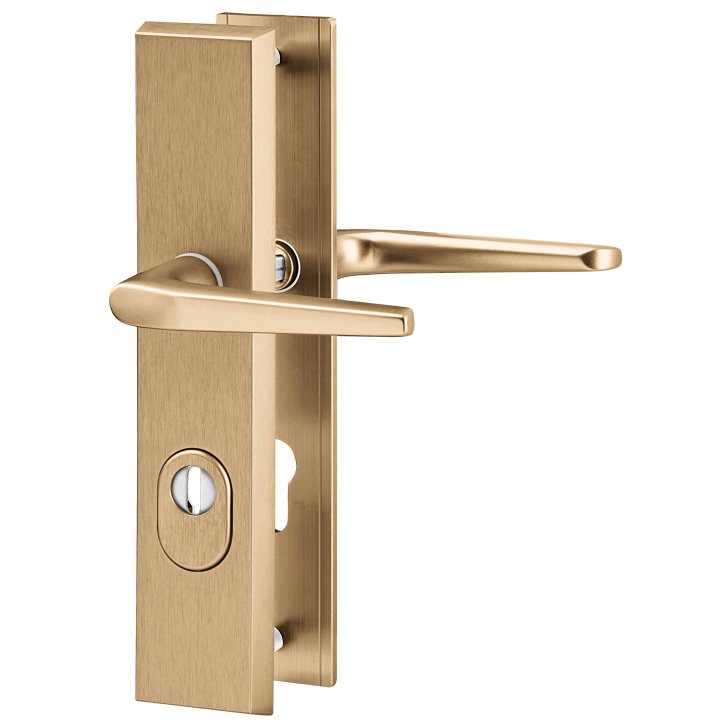 Atlas Plus RC3 hliník F4 bezpečnostní kování – cylindrická vložka (PZ), 72 mm, klika/klika