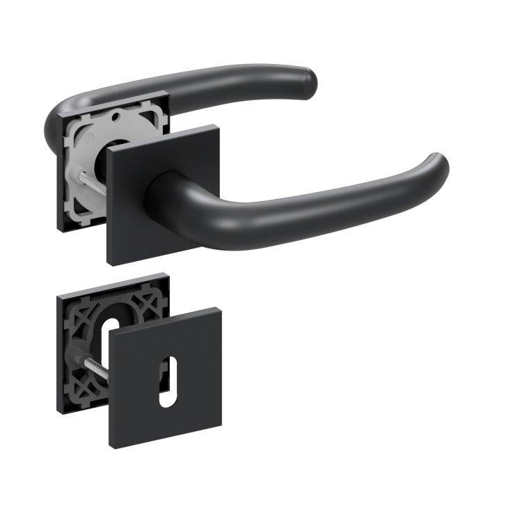 Slidebloc Ultra tvar 1103 RHR černá dveřní kování – dózický klíč (BB)