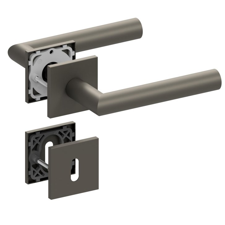 Slidebloc Ultra tvar 1106 RHR titan dveřní kování – dózický klíč (BB)