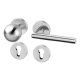 Dora SlideBloc light R nerez PK dveřní kování – cylindrická vložka (PZ), koule/klika levá