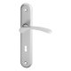 Viola OV lak stříbrná dveřní kování – dózický klíč (BB), 72 mm, klika/klika